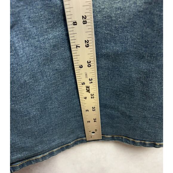 Vintage Me & You Maxi Jean Skirt Size 1X Rise Flared Hippie Cowgirl Boho Y2K 90s - Picture 7 of 10